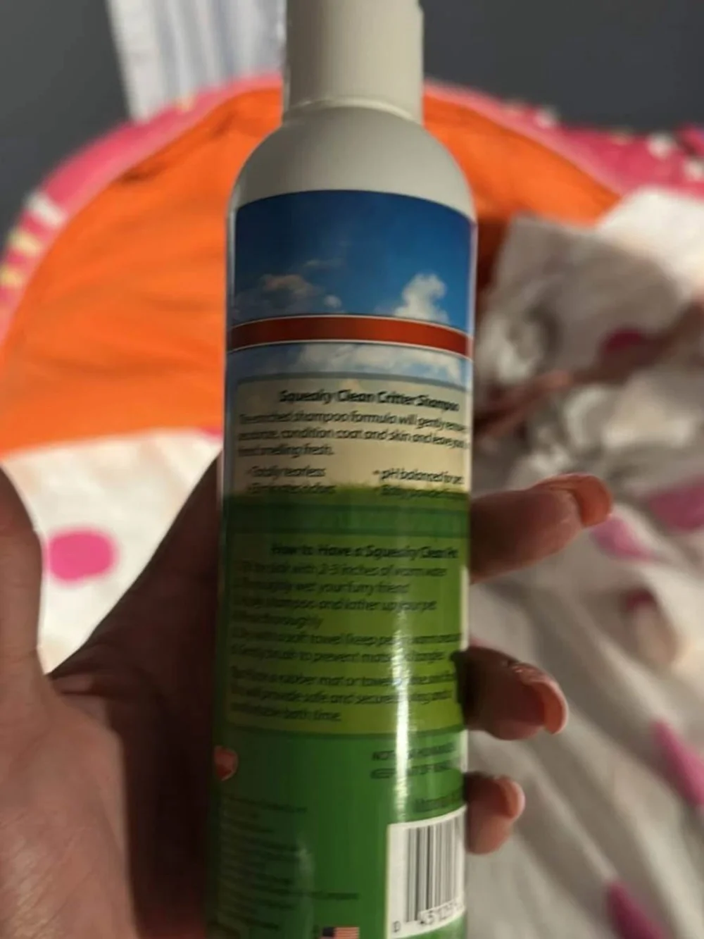 Squeaky clean critter shampoo